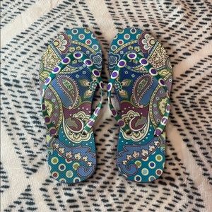 Vera Bradley flip flops